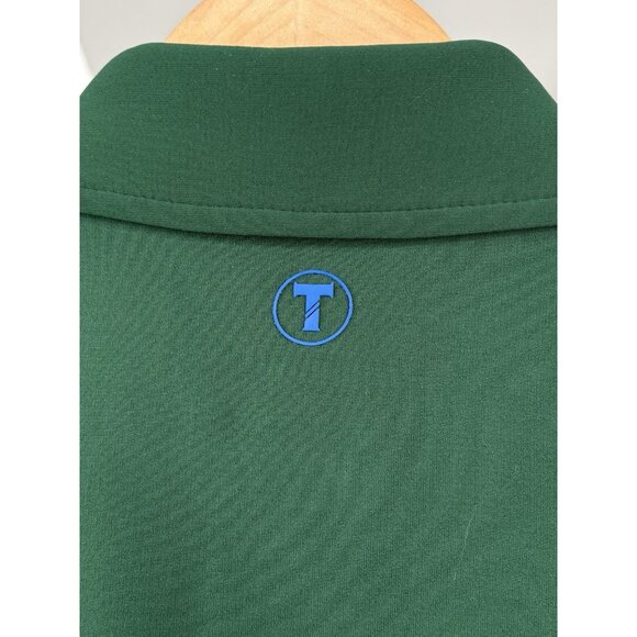 Twillory Athleisure Athlounger Long Sleeve Polo Shirt Mens S Green Performance - Picture 5 of 15